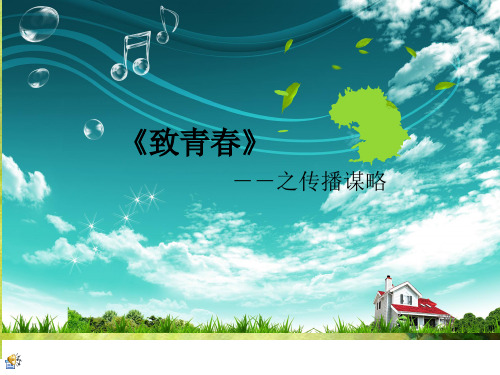 媒体传播谋略以《致青春》为例