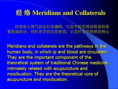 经络学总论中英双语