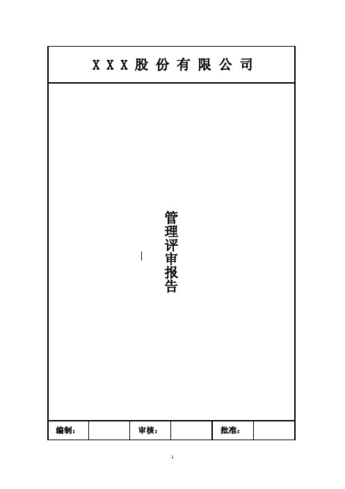 管理评审报告  2020年RBA 6.0 责任商业联盟行为准则