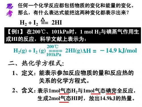 热化学方程式
