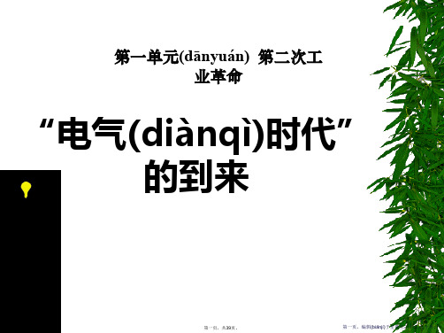 《“电气时代”的到来》第二次工业革命PPT课件3