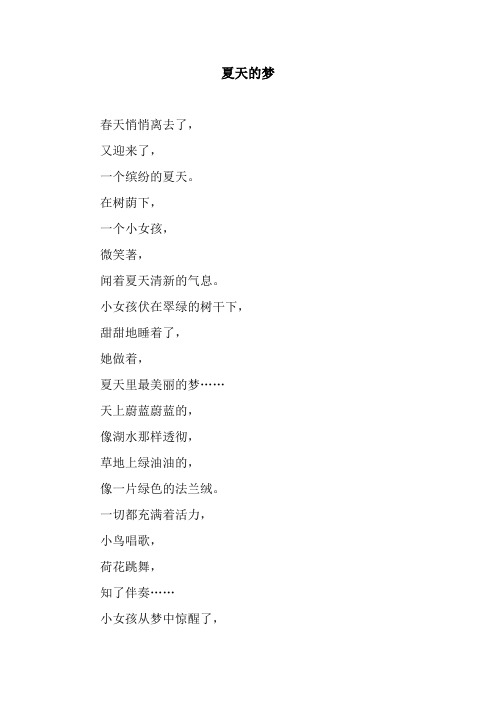 夏天的梦