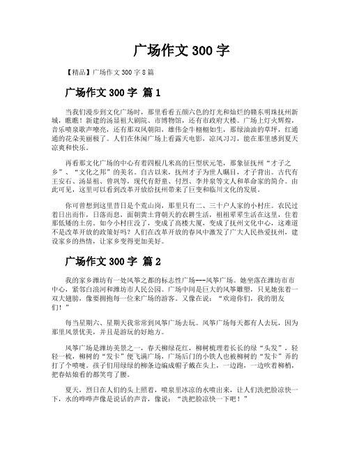 广场作文300字