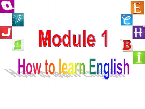 外研版八年级英语上册Module 1 Unit 1 How to learn English  课件(共38页)
