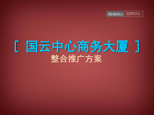 博思堂广州市国云中心商务大厦项目整合推广方案