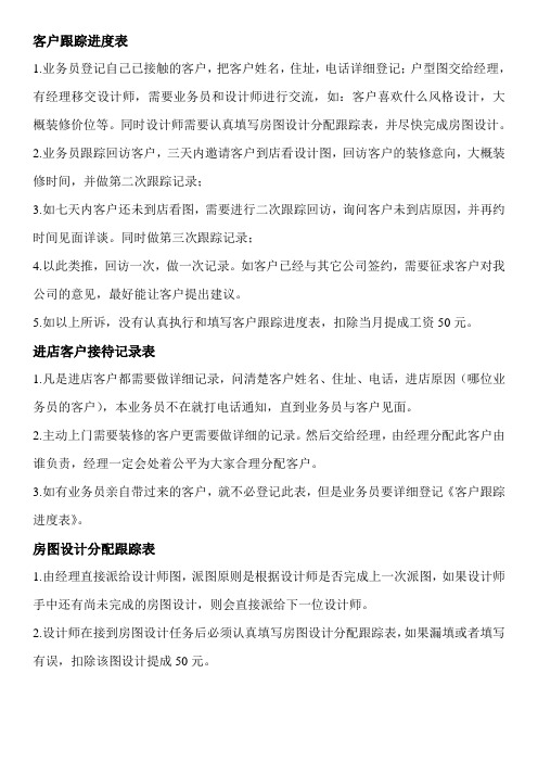 客户跟踪进度表详解
