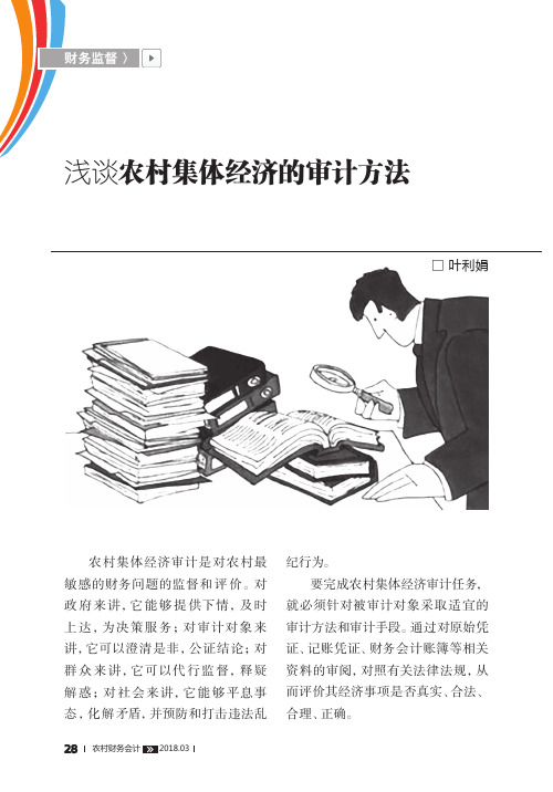 浅谈农村集体经济的审计方法