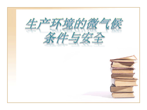 生产环境的微气候条件与安全.ppt