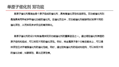 单原子催化剂 双功能