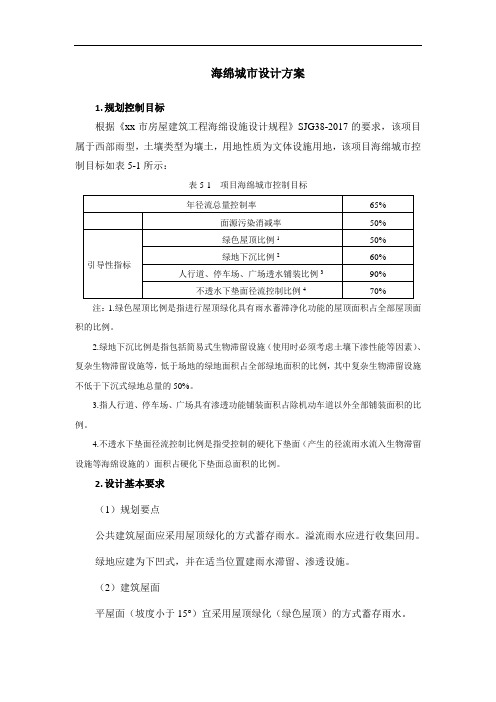 海绵城市设计方案