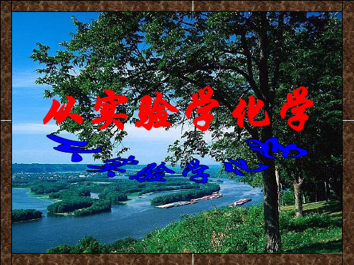 高中化学 《从实验到化学》高考第一轮复习上课课件 新人教版必修1
