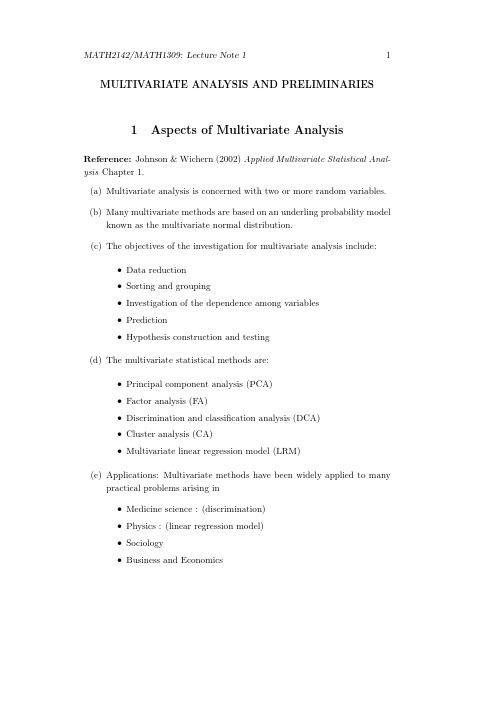 Applied Multivariate Statistical Analysis