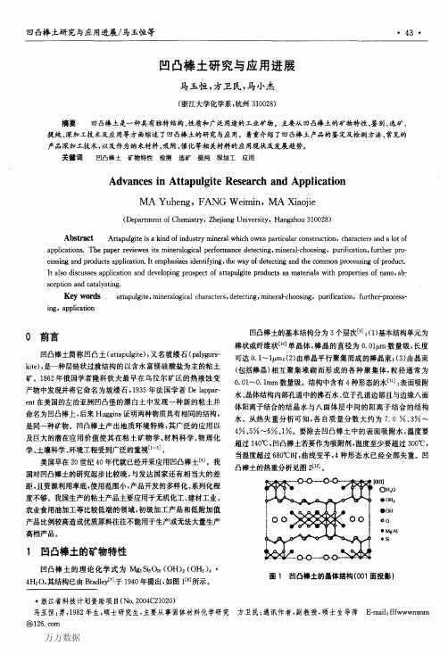 凹凸棒土研究与应用进展