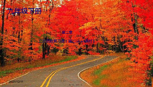 九年级数学下册 第2章 二次函数(2)复习