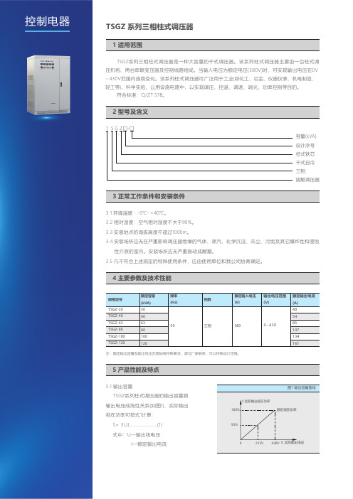 TSGZ系列三相柱式调压器