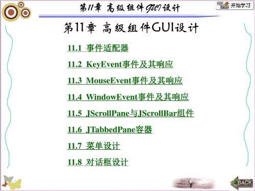 面向对象的程序设计-Java张白一第三版第11章