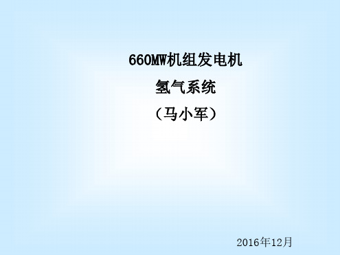 发电机氢气系统介绍