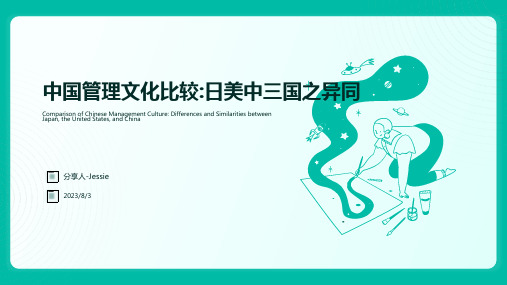 2023年日、美、中三国管理文化的比较分析