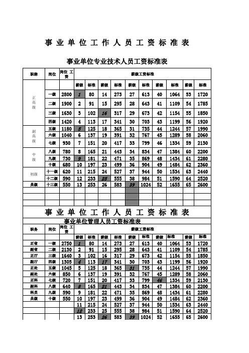 工资标准
