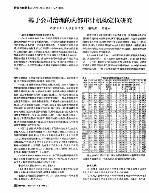基于公司治理的内部审计机构定位研究