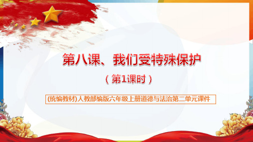 2019部编版六年级上册道德与法治8.我们受特殊保护ppt课件(第1课时,含视频和教案)