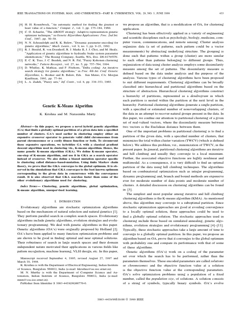 Genetic K-Means Algorithm