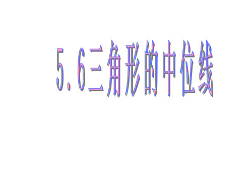 最新浙教初中数学八年级下册《4.5 三角形的中位线》PPT课件 (10)