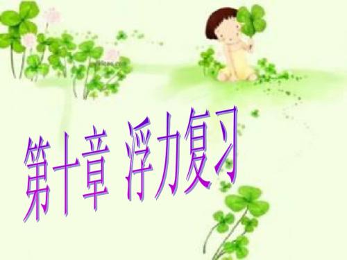 2015物理中考浮力复习PPT1