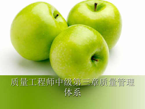 质量工程师中级第三章质量管理体系