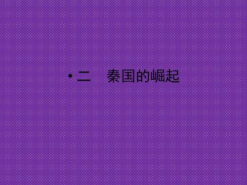 2012高二历史2-2《秦国的崛起》ppt课件(人民版历史选修1)