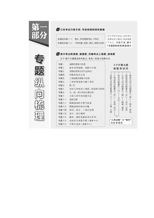 2019版二轮复习数学(理科)通用版讲义第一部分专题一函数的图象与性质含解析