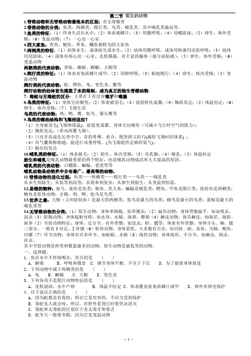 常见的动物