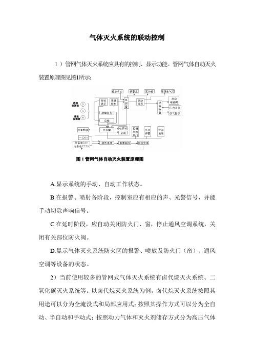 气体灭火系统的联动控制