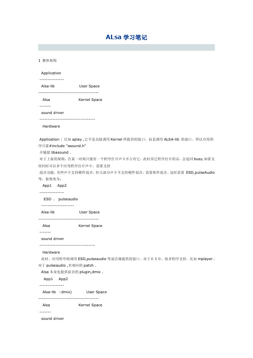 alsa学习笔记