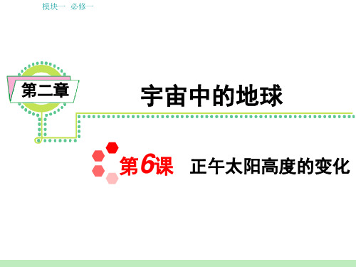 正午太阳高度全解全析