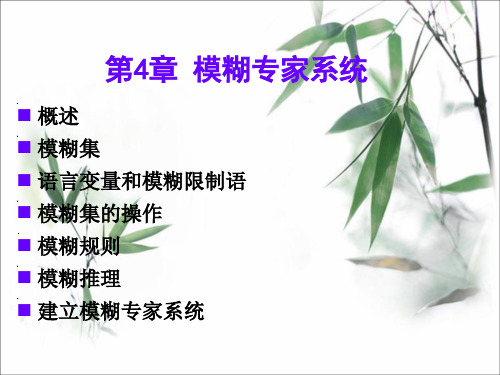 chapter_4 模糊专家系统