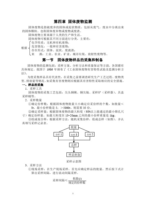第四章  固体废物监测