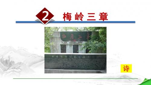 新版部编人教版九年级下册语文 梅岭三章课件两套(2019最新审定)