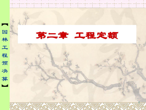 园林预算