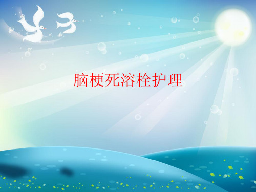 脑梗死溶栓护理PPT课件