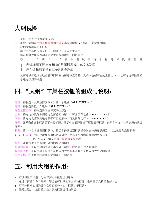 大纲视图