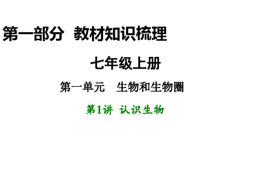 【初中生物】中考生物复习：认识生物ppt(2份)