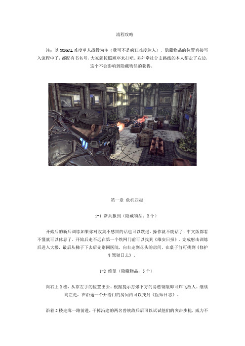 《战争机器2》图文流程攻略