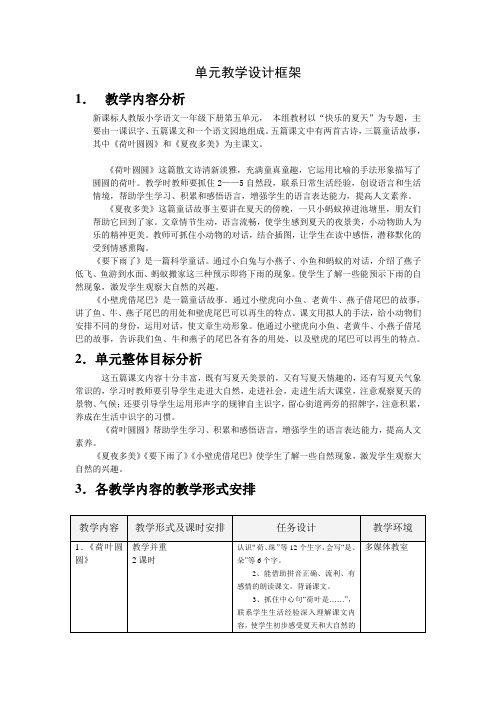 单元学习结构框架1