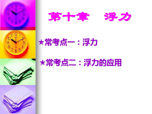 2021年中考复习  第8章 浮力
