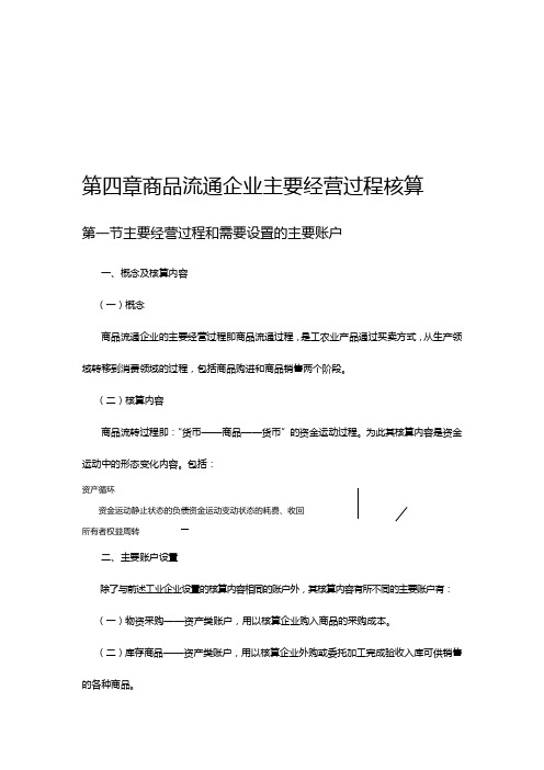 【精编_推荐】商品流通企业的会计核算