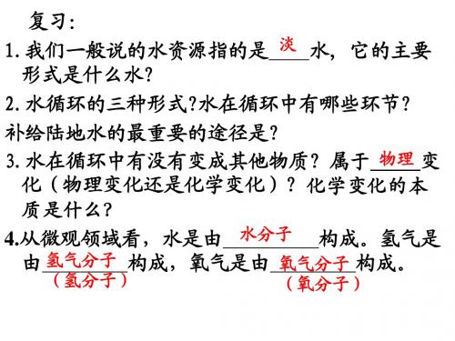 九年级化学水的组成1