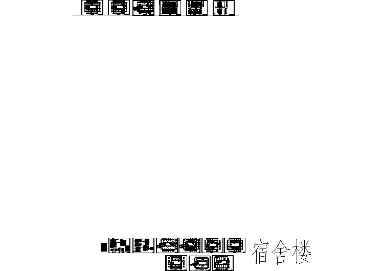 初中学生宿舍全套电气设计cad施工图纸