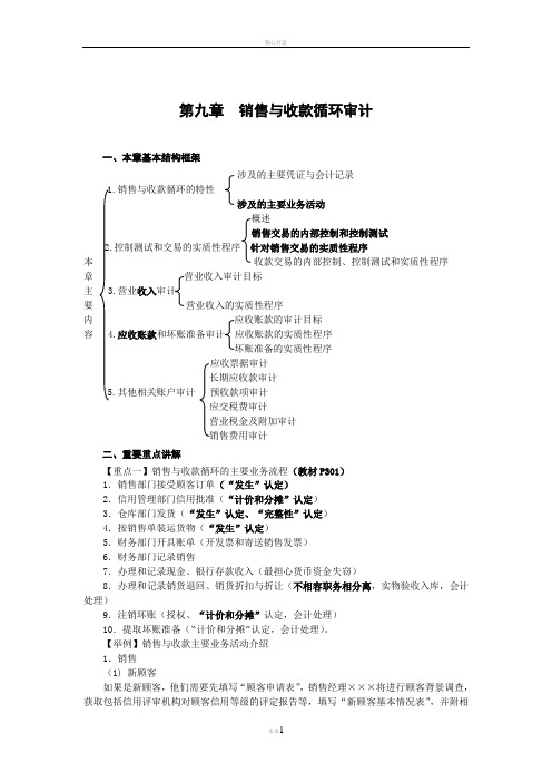 第九章--销售与收款循环审计