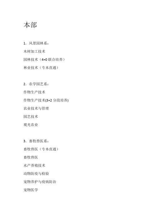 江苏农林职业技术学院各专业分配校区(按2015届分配情况撰写)